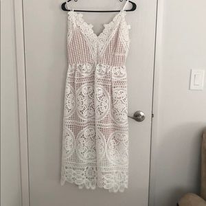 White lace dress
